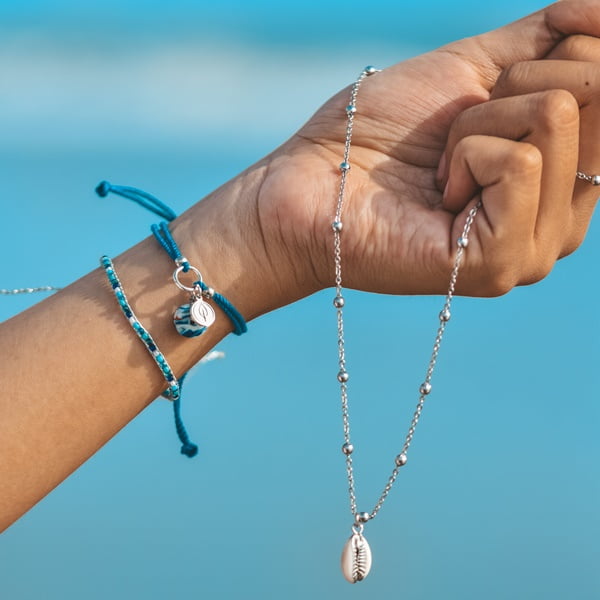 Ocean Plastic Silber-Halskette