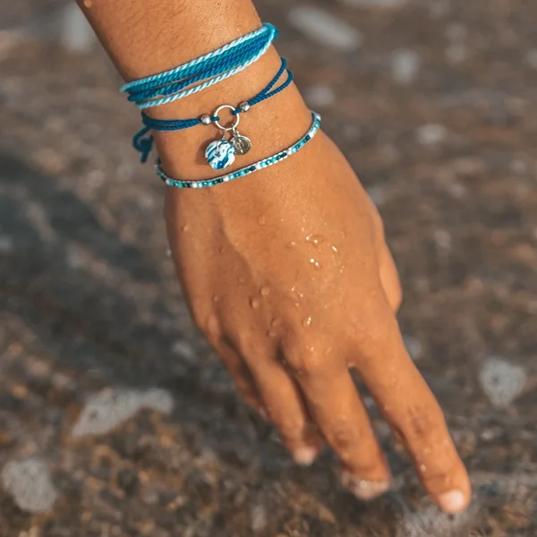Ocean Plastic Glassperlen Armband