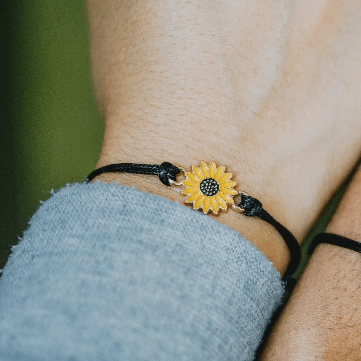 Set aus zwei Freundschaftsarmbändern Sunflower